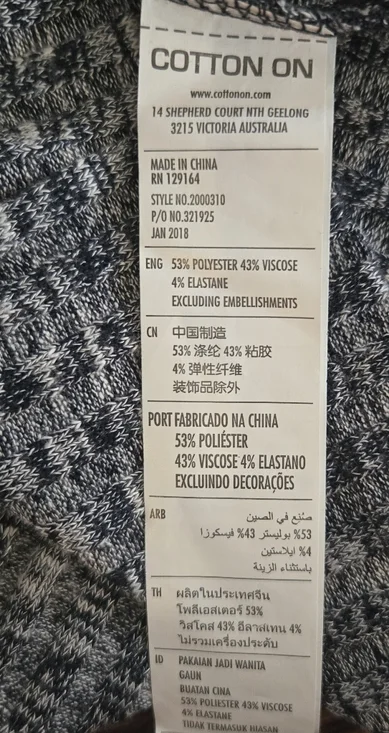 Cotton On Bodycon Midi Dress | Size XS | Grey Ribbed Knit (NWT) - Picture 3 of 6